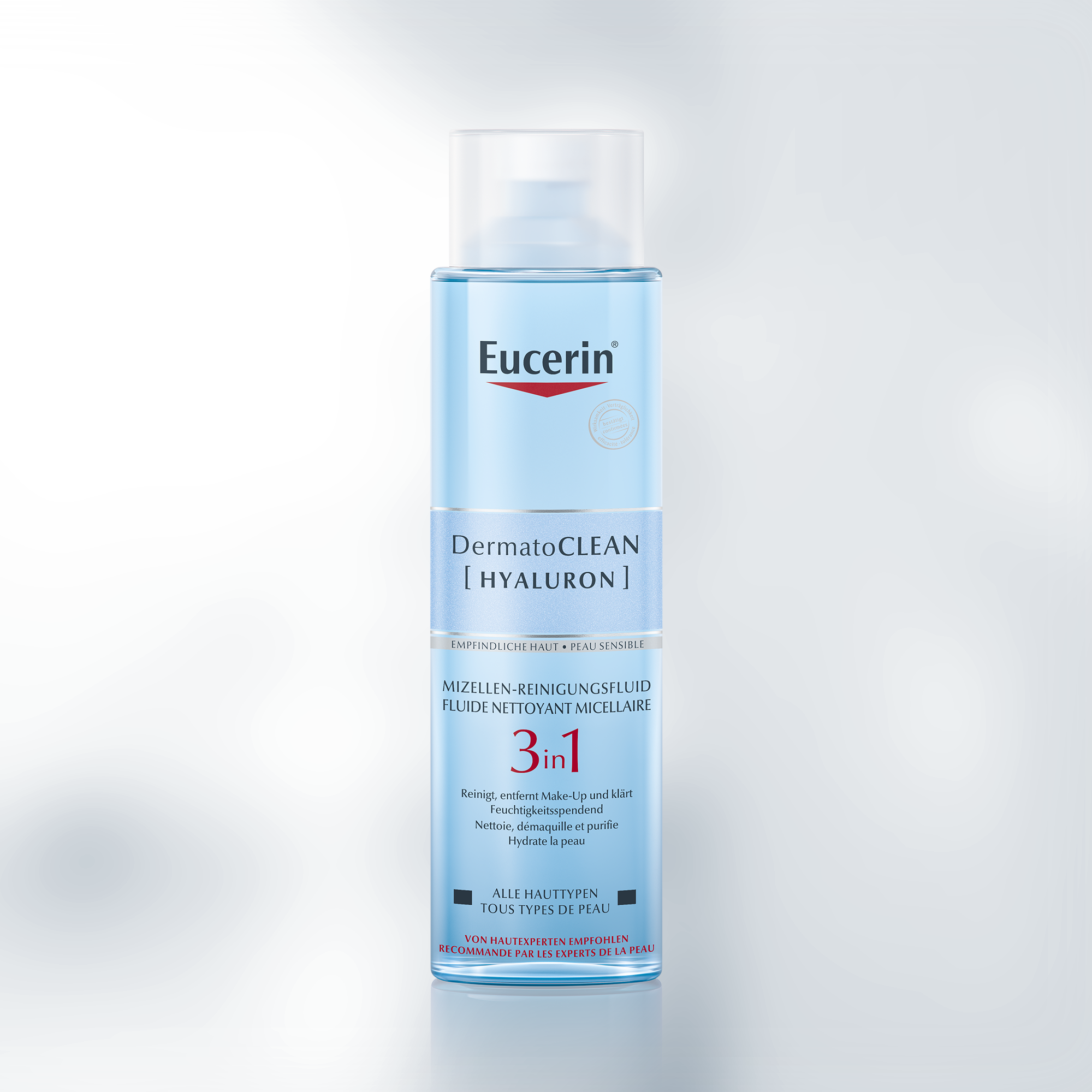 DermatoCLEAN [HYALURON] Fluide nettoyant micellaire 3 en 1 Eucerin